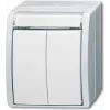 BUSCH JAEGER 1484-0-0379 - Mygtukai - Balti - IP44 - CE - 74 mm - 55 mm