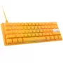 Ducky One 3 Mini Geltona klaviatūra, žaidimams, USB, QWERTY, US English
