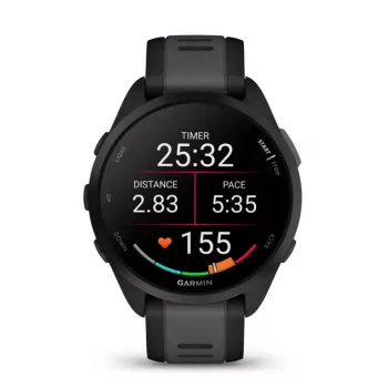 Garmin Forerunner 165 3,05 cm (1.2) AMOLED 43 mm skaitmeninis 390 x 390 pikselių jutiklinis juodas GPS (palydovinis)