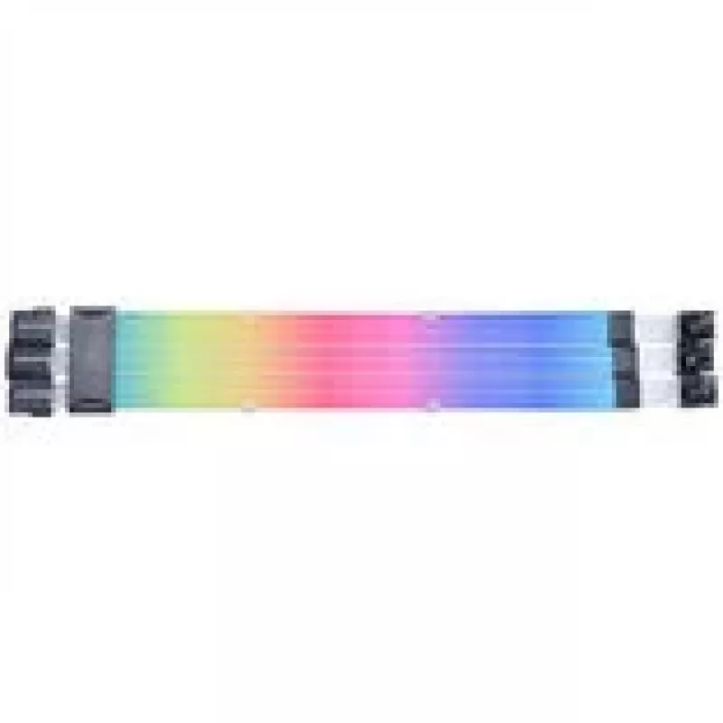 Lian Li Strimer Wireless GPU 3x 8-Pin ARGB maitinimo kabelis PW12-1W — belaidis ARGB GPU maitinimo jungtis (3×8‑kaiščiai)