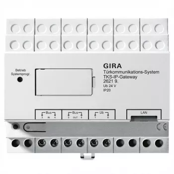 IP tinklų sietuvas Gira 262197 (2 kartos) TKS domofonų sistemoms, palaikantis 5 duris
