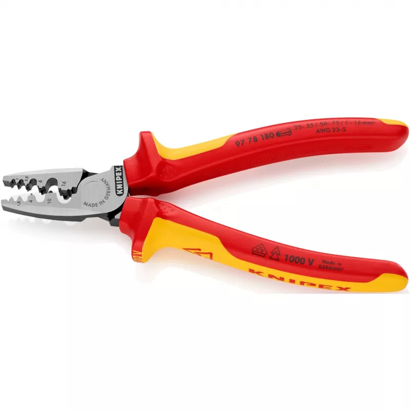 Kabelių užspaudimo kombinuotas įrankis Knipex 97 78 180