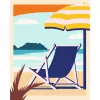 Piešimo rinkinys Ravensburger CreArt – Relax at the Beach (23897) meno rinkinys