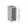 19 colių 32U LANBERG stovimasis stovas-spinta 600×800 mm pilka su stiklinėmis durelėmis ir LCD (plokščia pakuotė)