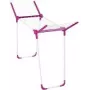 Drabužių džiovyklė Leifheit 81635 rožinė balta plotis 435 mm gylis 850 mm