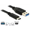 USB laidas DeLOCK 0,5 m USB3.1-C/USB3.1-A