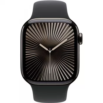 Apple Watch S10 Slate Titanium Sport Band Juoda - M/L GPS + Cellular 42mm MWXH3QF/A 2024