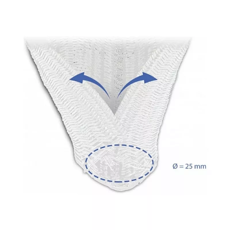 Pinta mova DeLOCK 20816 10 m x 25 mm balta