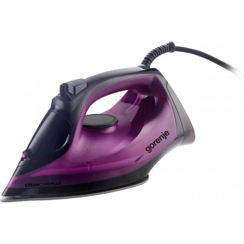 Gorenje SIK2400BKV Garinis lygintuvas, 2400W, vandens talpa 450 ml, nuolatinis garas 40 g/min, automatinis išsijungimas, violetinė/juoda