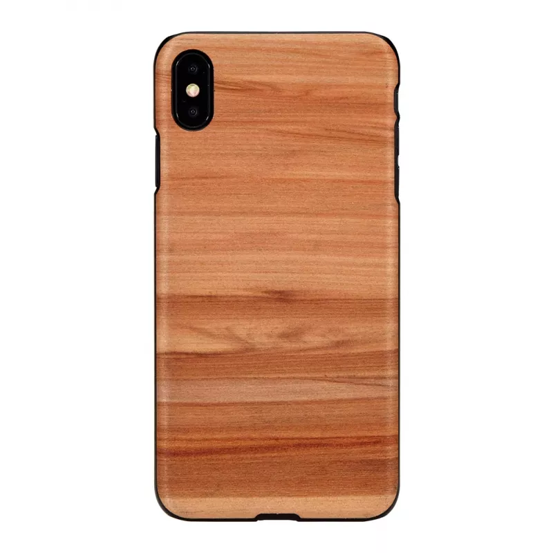 man and wood telefono dėklas, skirtas iPhone X/XS — tamsiai rudai juodas apsauginis dangtelis