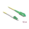 DeLOCK InfiniBand / šviesolaidinis kabelis 10 m LC SC Geltonas 83876