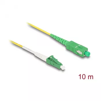 DeLOCK InfiniBand / šviesolaidinis kabelis 10 m LC SC Geltonas 83876