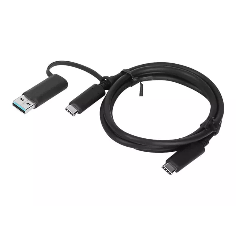 Lenovo 4X90U90618 USB laidas USB 3.2 Gen 1 (3.1 Gen 1) 1 m USB A/USB C USB C juodas