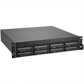 TerraMaster U8-500 PLUS NAS / saugyklos serveris Rack (2U) Intel® Core™ i7 16 GB DDR5 0 TB Juoda