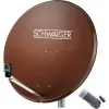 SCHWAIGER SAT Anlage 80 cm 1 Teilnehmer Single-LNB Ziegel-Red