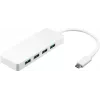 “Wentronic Goobay” USB-C™ 4 prievadų adapteris, baltas – vienu metu jungiamos 4 USB 3.0 A tipo lizdai prie USB-C™ kištuko (66274)