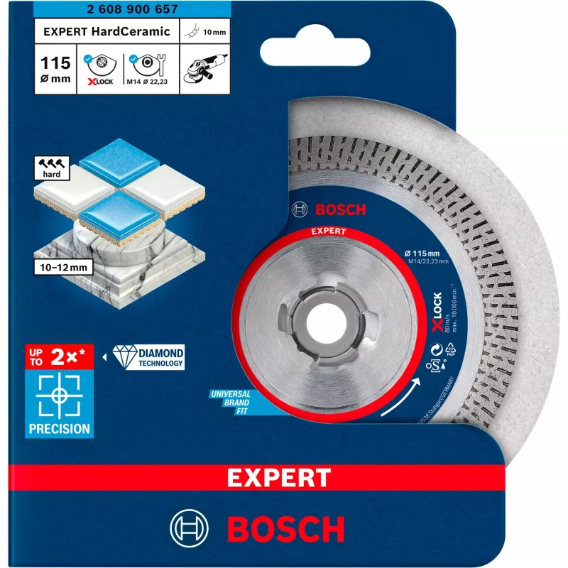 Bosch Expert HardCeramic X-LOCK diskinis pjūklas, peilis 11,5 cm 1 vnt.