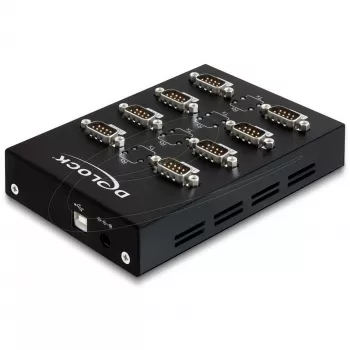DeLock USB2.0 į 8 x nuoseklųjį adapterį - nuoseklusis adapteris - USB2.0 - RS-232 - 8 prievadai (61860)