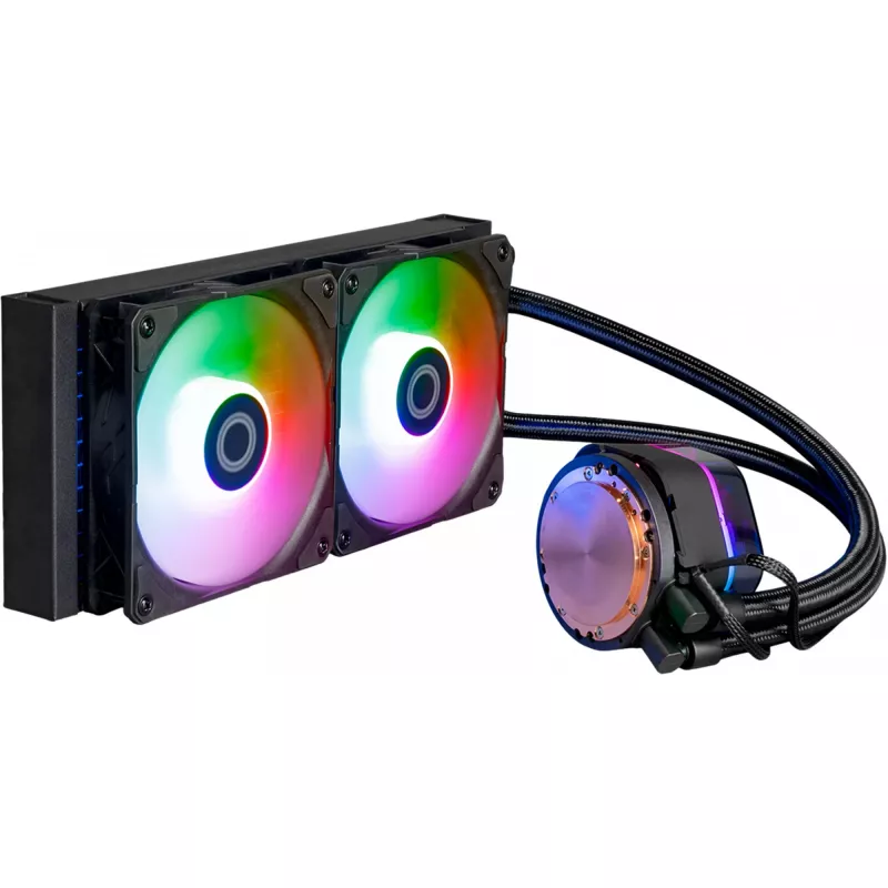 COOLER MASTER MasterLiquid MLX-D24M 240mm ARGB skysčio aušintuvas procesoriui