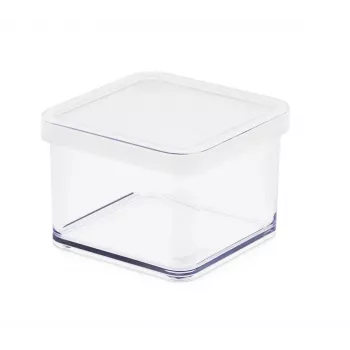 Maitinimo konteineris rotho Box Rotho 11603 stačiakampis 0,5 L, technopolimeras, baltas, 100×100×72 mm