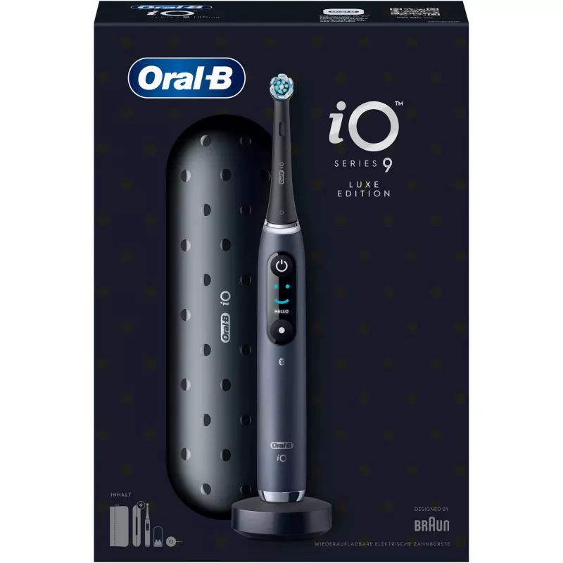 Oral-B iO Series 9 Luxe Edition Juoda Onyx dantų šepetėlis
