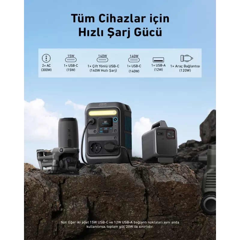 Anker SOLIX C300X nešiojama elektrinė 7 LiFePO4 90000 mAh