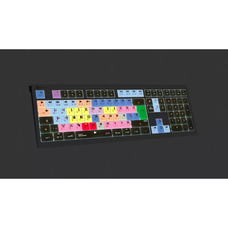 Logickeyboard LKB-MCOM4-A2M-UK Klaviatūra USB QWERTY Anglų Juoda (LKB-MCOM4-A2M-UK)