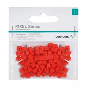 Universalus guminis rinkinys DeepCool PIXEL R-PIXEL-RD100-G-1 — 100 vnt., 9,8 g, raudona