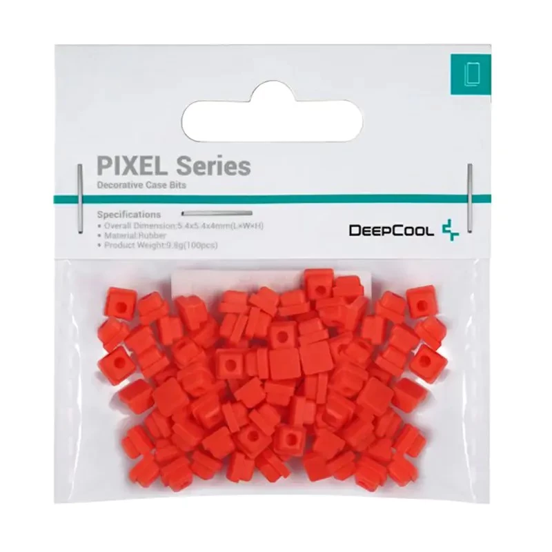 Universalus guminis rinkinys DeepCool PIXEL R-PIXEL-RD100-G-1 — 100 vnt., 9,8 g, raudona