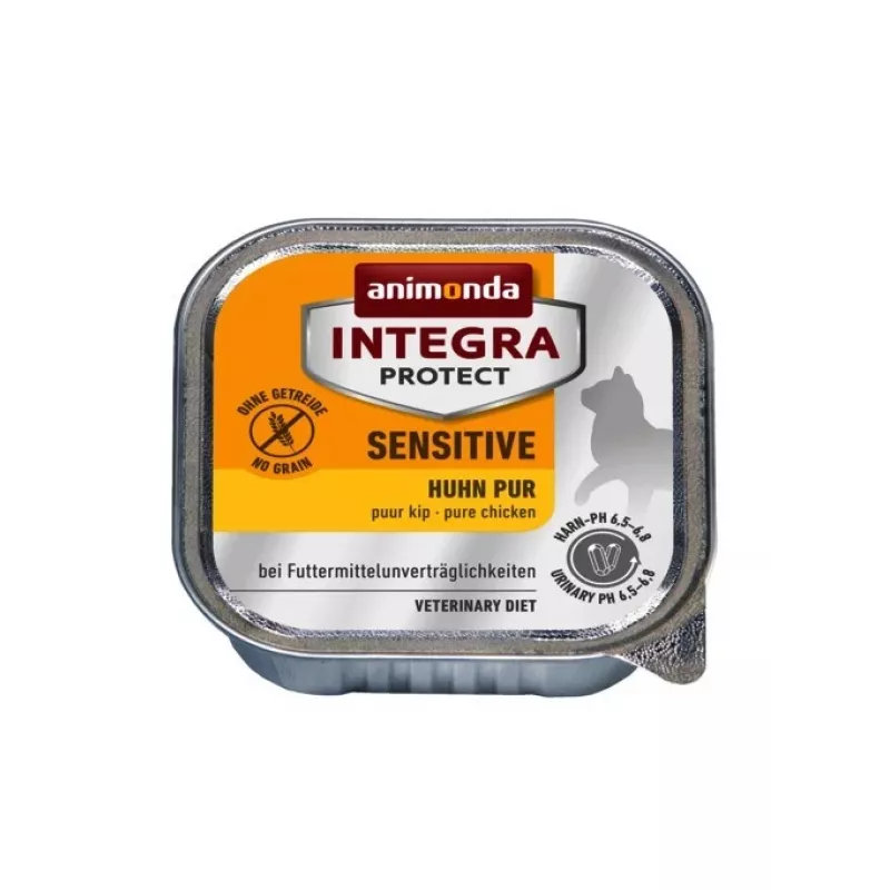 Šlapias kačių maistas Animonda Integra Protect Sensitive Pure Chicken 100 g, be grūdų, be glitimo, suaugusioms katėms, skirtas alergijai palaikyti