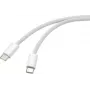 Renkforce USB laidas USB-C® kištukas, USB-C® kištukas 3.00 m Baltas Susuktos poros RF-6056884 (RF-6056884)