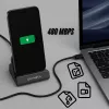 4smarts Charging Dock VoltDock USB-C 60W pilka (541426)