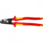 Kabelių pjovimo replės Knipex 95 18 225 VDE, izoliuotos rankenos, ilgis 225 mm