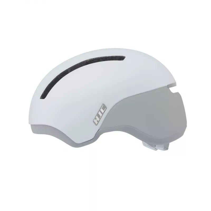 Dviračio šalmas HJC CALIDO White/Sidabrinė, dydis M (55–59 cm), in-mold, 4 ventiliacijos angos, SELFIT pritaikymas, 280 g
