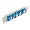Fiber Optic Patch Panel DeLOCK 10 inch 12 Port LC Quad blue 1U Pilka