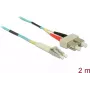 Optical Fibre kabelis DeLOCK LC to SC Multi-mode OM3 2 m