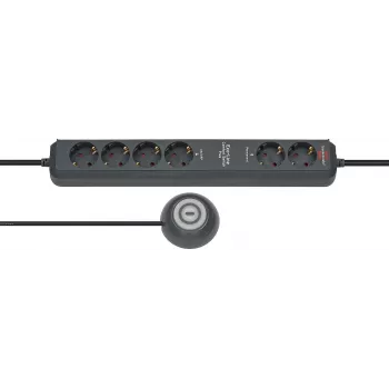 Maitinimo ilgintuvas Brennenstuhl Eco-Line Comfort Switch 2m 6 AC lizdų