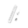 LogiLink LPS402 maitinimo ilgintuvas 1,5 m 5 kintamosios srovės lizdai vidaus baltas