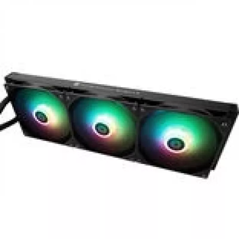 CPU aušintuvas Thermalright Frozen Warframe 420 Juoda ARGB — 140 mm ARGB ventiliatoriai, 420 mm radiatorius