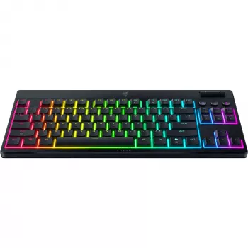 JuodaWidow V4 Low-Profile TKL HyperSpeed, žaidimų klaviatūra, juoda, DE išdėstymas, Razer Low-Profile Oranžinė