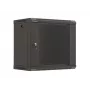 Prie sienos montuojamas stovas LANBERG WF03-5309-10B, 9U, 500×350×540 mm, maks. apkrova 60 kg, juodas