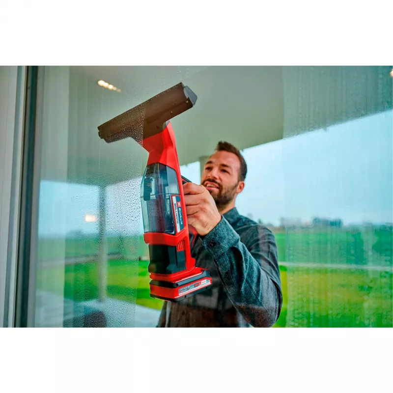Einhell BRILLIANTO elektrinis langų valytuvas 0,3 l juodas, raudonas