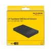 HDD/SSD korpusas DeLOCK 42011 Juoda 2.5 colio SATA III 5 Gbit/s