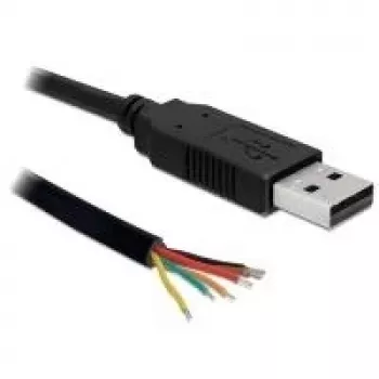 Nuoseklusis laidas DeLOCK 83116 USB Type-A DB-9 juodas 1.8 m