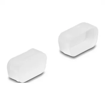 DeLOCK apsauginis dangtelis D-Sub 9 ir D-Sub 15 VGA kištukinėms jungtims, 2 vnt., skaidrus