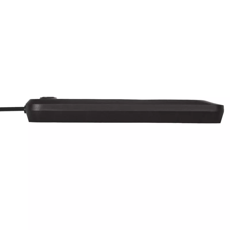 Maitinimo lizdas MACLEAN MCE395 B — 5 lizdai, 3×USB, 110–240V AC, 2,1A USB, 2500W, 1,5 m kabelis, juodas
