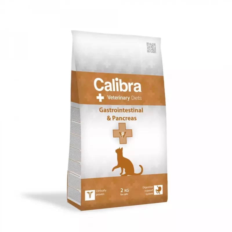 Sausas kačių maistas Calibra Veterinary Diets Gastrointestinal & Pancreas, žuvis, 2 kg