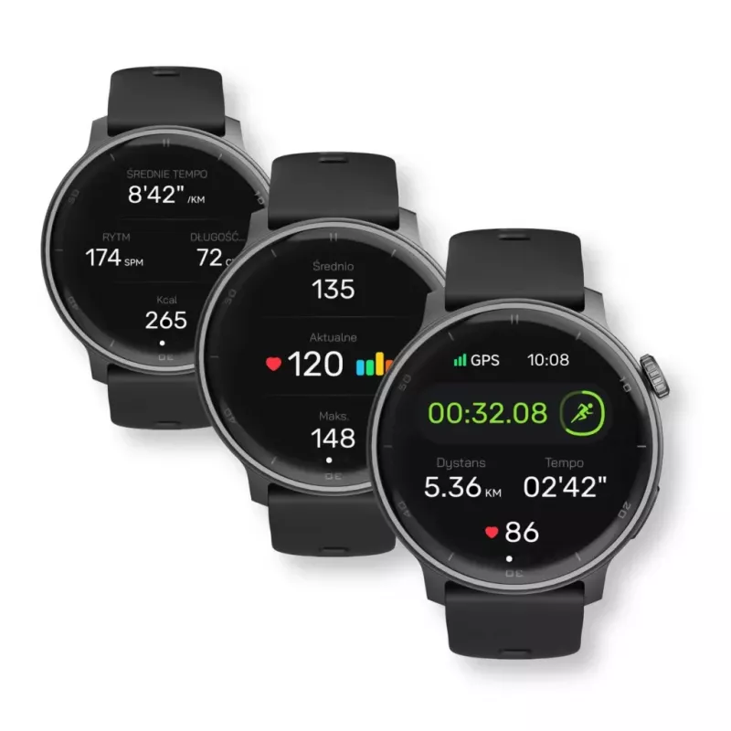 Išmanusis laikrodis Stelio STSWA101BK Activ GPS 46mm juodas