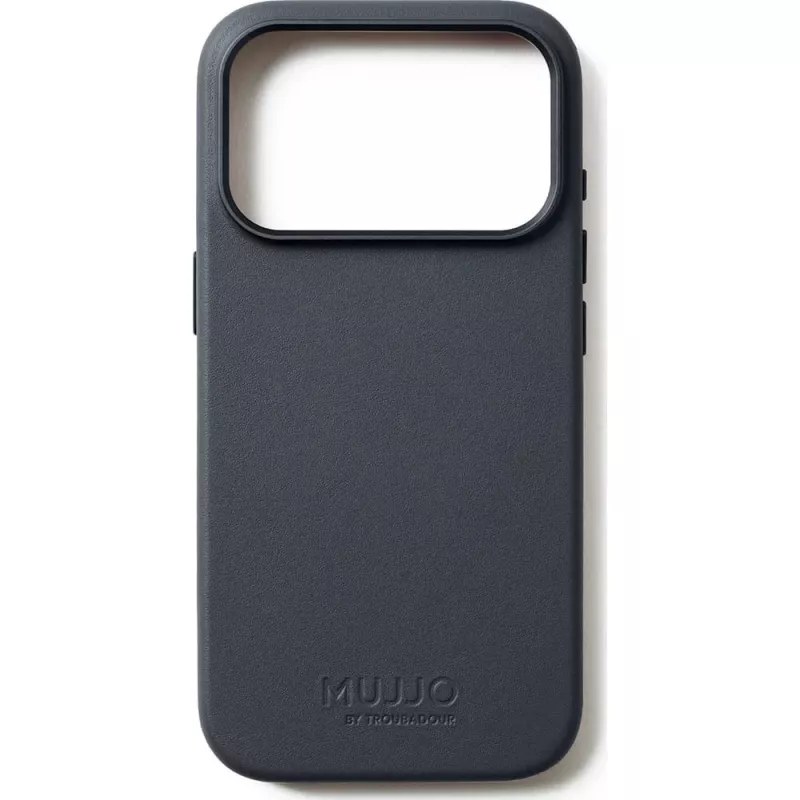 Mujjo pilna odinė dėklas MagSafe dėklas iPhone 17 Pro pilkas