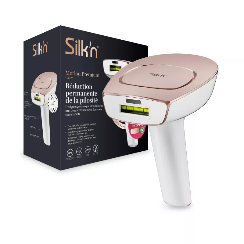 „Silk'n Motion Premium MOP1PE4P001“ IPL plaukų šalinimo prietaisas, rožinio aukso spalvos
